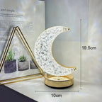 Moon crystal touch night light