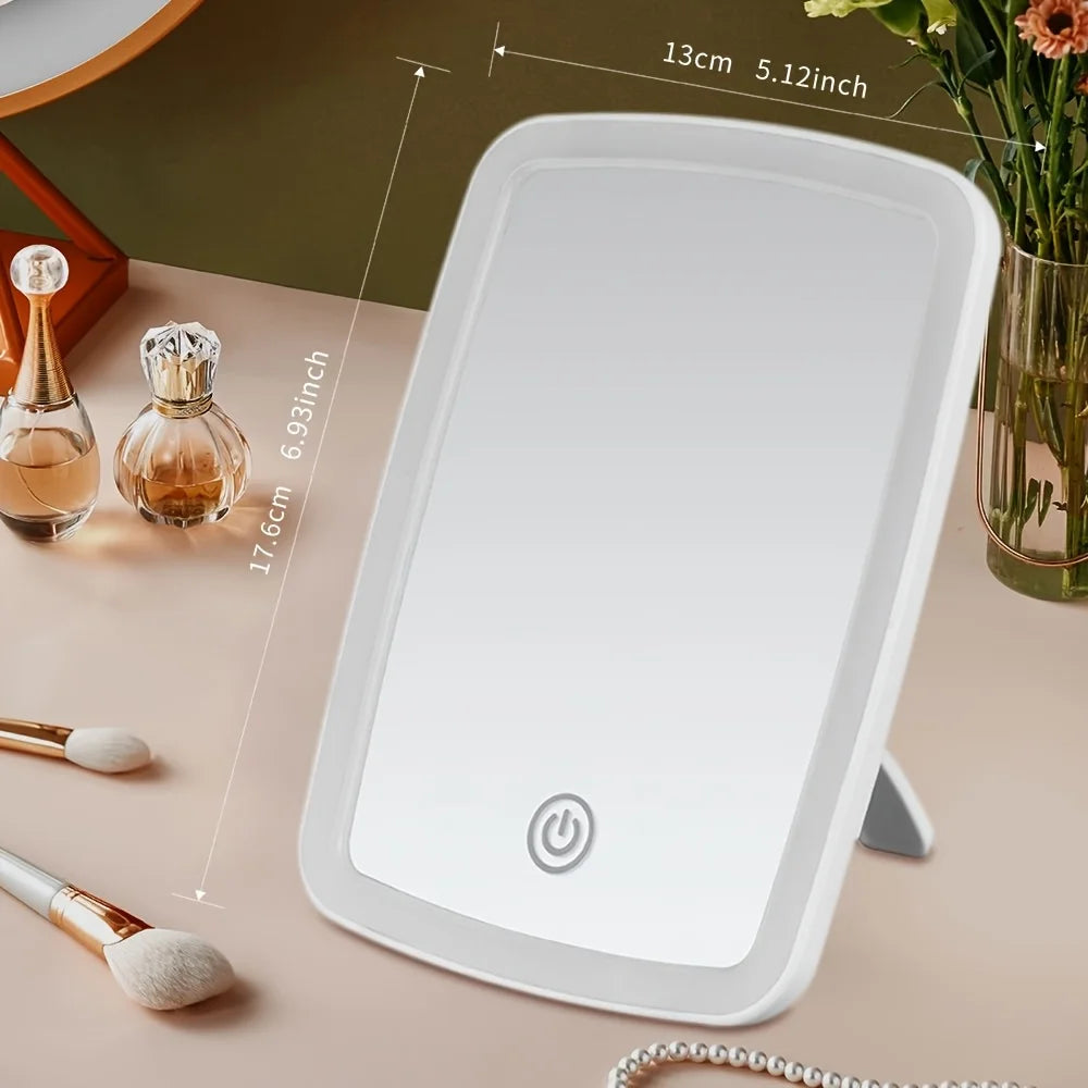 Portable LED compact mirror
