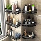 No-drill wall mounted shelf